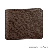 Buy Classic Louis Vuitton Taiga Leather Billfold Wallet With 3 Flaps M30428