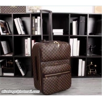 Shop Louis Vuitton Damier Ebene Canvas With Front Pockets Travel Luggage D60934