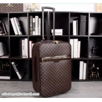 Unique Discount Louis Vuitton Damier Ebene Canvas With Front Zip Pockets Travel Luggage N41332