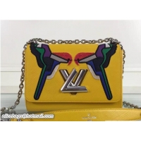 Discount Fashion Louis Vuitton EPI Leather Early Bird Twist MM Bag M41865 Jonquille