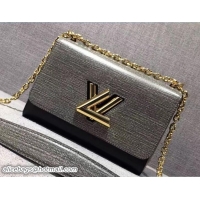 Low Price Louis Vuitton EPI Twist MM Bag M54739 Gray/Black 2017