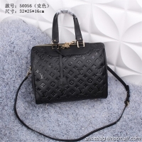 Unique Grade Louis Vuitton Litchi Leather Retiro Bag M50056 Black