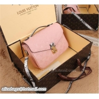 Most Popular Louis Vuitton Monogram Empreinte Pochette Metis Bags M40780 Pink