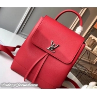 Good Quality Louis Vuitton Lockme Backpack Bag M41814 Rubis 2018