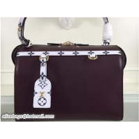 Buy Luxury Louis Vuitton Smooth calfskin Speedy Amazon MM Bag M42201 Chocolate
