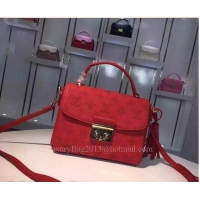 Grade Quality Louis Vuitton Calfskin Leather CROISETTE Bag M94338 Red