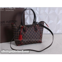 Top Design Louis Vuitton Damier Ebene Canvas CAISSA TOTE Bag PM N41548 Red