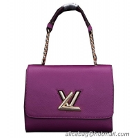Classic Hot Louis Vuitton Original Leather Twist Bag M48618 Purple