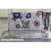 Good Product Louis Vuitton Fall Winter 2015 TWIST CHAIN WALLET M61490 Grey