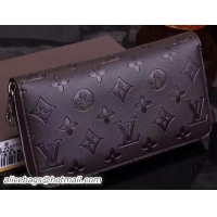 Discount Fashion Louis Vuitton Monogram Empreinte Zippy Wallet M61035 Brown