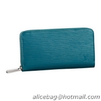 Best Quality Louis Vuitton Epi Leather Zippy Wallet M60311 Cyan
