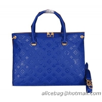 Louis Vuitton Monogram Empreinte Pallas Tote Bags M40908 Blue