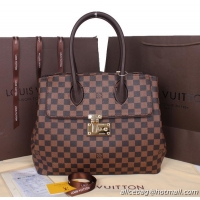 Louis Vuitton Damier Ebene Canvas ASCOT Tote Bag N4173 Brown