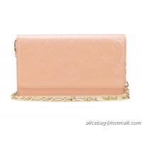 Louis Vuitton M90088 Pink Monogram Vernis Chaine Wallet
