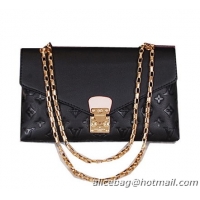 Louis Vuitton Monogram Empreinte Pallas Chain Bag M410 Black