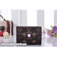 Cheapest Louis Vuitton Monogram Canvas HELENE WALLET M60253 Pink