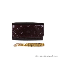 Louis Vuitton Monogram Vernis Chaine Wallet M90087 Brown