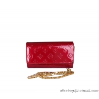Louis Vuitton Monogram Vernis Chaine Wallet M90087 Red