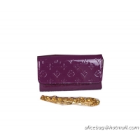 Louis Vuitton Monogram Vernis Chaine Wallet M90087 Purple