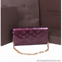 Louis Vuitton Monogram Vernis Chaine Wallet M90088 Purple