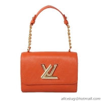 Louis Vuitton EPI Leather Chain Louise Shoulder Bag M48618 Orange