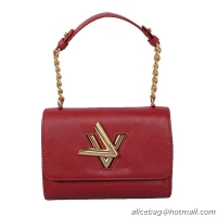 Louis Vuitton EPI Leather Chain Louise Shoulder Bag M48618 Burgundy