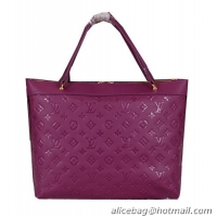 Louis Vuitton Monogram Empreinte Bastille MM Tote Bags M41166 Purple