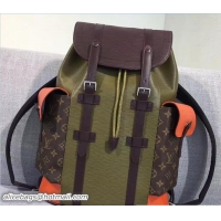 Good Quality Louis Vuitton Epi Leather Supreme Christopher PM Backpack M58843 Khaki Marron