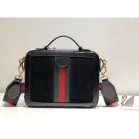 Best Grade Gucci Ophidia Suede Small Shoulder Bag 550622 Black 2018