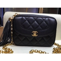 Stylish Chanel Caviar Calfskin Camera Case Shoulder Bag AS0000 Black 2018