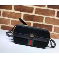 Sumptuous Gucci Ophidia mini GG bag 546597 black velvet