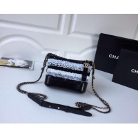 Charming Chanel gabrielle small hobo bag A91810 White & Black