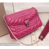 Good Product Bvlgari Serpenti Forever Flap Cover Bag with a Quilted Scaglie Motif 286541 Pink