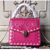 Unique Style Bvlgari Serpenti Forever Star Flap Top Handle Bag 286645 Hot Pink