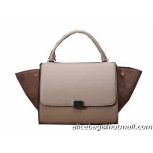 Celine mini Trapeze Top Handle Bag Original Grainy Leather 3342S Khaki