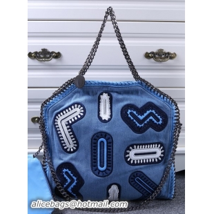 Stylish Stella McCartney Denim Tote Bag SM809 Blue