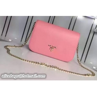 Famous PRADA Shoulder Bag Calfskin Leather 1BA020 Pink