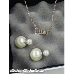 Pretty Style Dior Necklace & Earrings D426A