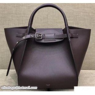 Luxury Celine Small Big Bag With Long Strap 183313 Burgundy 2018