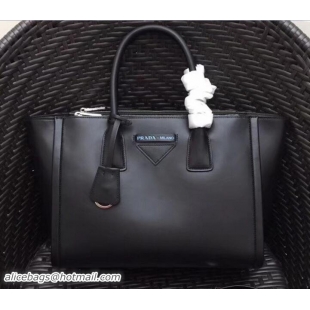 Stylish Prada Concept Calf Leather Handbag 1BA183 Black 2018