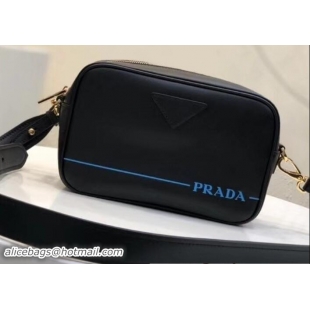 Hot Style Prada Mirage Leather Shoulder Camera Bag 1BH093 Black 2018
