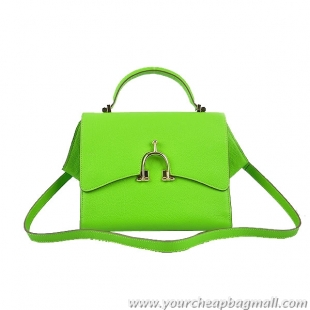 Fashion Hermes 2012 Calf Leather Mini Top Handle Bag Green
