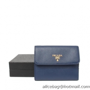 Prada Saffiano Leather Wallet 1M20170 RoyalBlue