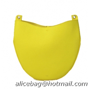 Celine Hobo Handbag Original Leather 174893 Lemon