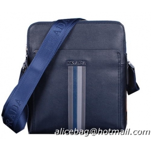 Prada Smooth Leather Messenger Bag M38423 Royal