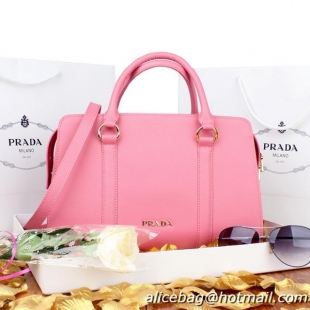 PRADA Saffiano Calf Leather Top Handle Bag BN8091 Pink