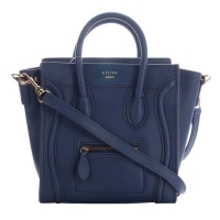 Celine Luggage Mini 165213MBA in Original Leather Blue