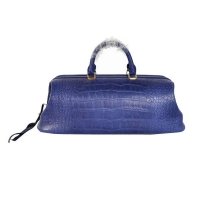 2012 New Celine Original Crocodile Leather Tote Bag 348 Blue