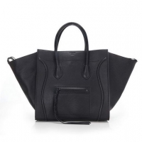 Celine Luggage Phantom Original Leather Bags 3341 Black
