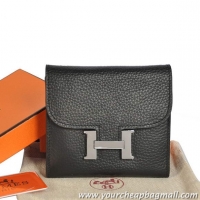 Buy Luxury Hermes Constance Wallets Togo Leather A608 Black